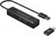 HUB USB Conceptronic CONCEPTRONIC USB-Hub 4-Port 3.0  ->4x3.0 +TypC A o.Netzt. sw 1