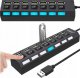 HUB USB Retoo HUB USB ROZDZIELACZ 7 PORTÓW ROZGAŁĘŹNIK USB 2.0 1