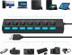 HUB USB Retoo HUB USB ROZDZIELACZ 7 PORTÓW ROZGAŁĘŹNIK USB 2.0 5