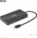 HUB USB Club 3D Club3D USB-7-in1-HUB USB-C > 2xDP/2xUSB/2xUSB-C/RJ45 100W retail 1