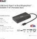 HUB USB Club 3D Club3D USB-7-in1-HUB USB-C > 2xDP/2xUSB/2xUSB-C/RJ45 100W retail 8