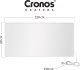 Grzejnik Cronos Zestaw Panel grzewczy IR CRONOS Carbon P1000 White + Termostat WiFi + Nogi 14