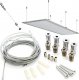 Grzejnik Cronos Zestaw Panel grzewczy IR CRONOS Carbon P1000 White + Termostat WiFi + Zestaw sufitowy 12