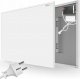 Grzejnik Cronos Zestaw Panel grzewczy IR Graphene PRO CGP-1100TWP White + Nogi z kółkami 2