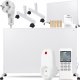 Grzejnik Cronos Zestaw Panel grzewczy IR CRONOS Carbon P800 White + Termostat z pilotem + Nogi 1