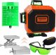 Heckermann Zestaw Poziomica laserowa Heckermann 16 linii 4DH NOWA + tarcza + okulary 6
