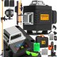 Heckermann Zestaw Poziomica laserowa Heckermann 16 linii 4DJ LCD + tyczka pomarańczowa 3,4m + okulary + tarcza + bateria 1