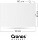 Grzejnik Cronos Panel grzewczy IR CRONOS Synthelith PRO CRP-980TWP Grey 11