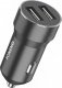 Ładowarka Foneng Metalowa ładowarka samochodowa dual USB Foneng C08 2.4A (czarna) 1