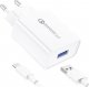 Ładowarka Foneng Ładowarka sieciowa Foneng EU13 + kabel USB do Micro USB, 3A (biała) 1