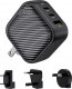 Ładowarka INVZI Ładowarka sieciowa INVZI GanHub 2x USB-C + USB, 65W, EU/UK/AU/US (czarna) 1