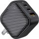 Ładowarka INVZI Ładowarka sieciowa INVZI GanHub 2x USB-C + USB, 65W, EU/UK/AU/US (czarna) 1