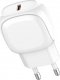 Ładowarka LDNIO Ładowarka sieciowa LDNIO A1206C, USB-C, 27W + kabel USB-C do Lightning (biała) 1