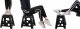 Malatec Stołek składany czarno-biały 39cm 8