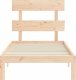 vidaXL Rama łóżka z wezgłowiem, 2FT6, pojedyncza, lite drewno 6