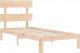 vidaXL Rama łóżka z wezgłowiem, 3FT, pojedyncza, lite drewno 5
