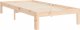 vidaXL Rama łóżka z wezgłowiem, 3FT, pojedyncza, lite drewno 9