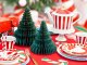 Party Deco Bombka papierowa Choinka, butelkowa zieleń, 20cm one size 2
