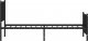 vidaXL vidaXL Metalowa rama łóżka z wezgłowiem i zanóżkiem, czarna, 75x190 cm 6