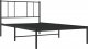 vidaXL vidaXL Metalowa rama łóżka z wezgłowiem, czarna, 75x190 cm 5