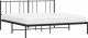 vidaXL vidaXL Metalowa rama łóżka z wezgłowiem, czarna, 183x213 cm 3