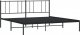 vidaXL vidaXL Metalowa rama łóżka z wezgłowiem, czarna, 183x213 cm 5