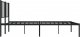 vidaXL vidaXL Metalowa rama łóżka z wezgłowiem, czarna, 200x200 cm 7