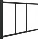 vidaXL vidaXL Metalowa rama łóżka z wezgłowiem i zanóżkiem, czarna, 80x200 cm 9