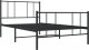 vidaXL vidaXL Metalowa rama łóżka z wezgłowiem i zanóżkiem, czarna, 107x203cm 5