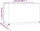 vidaXL vidaXL Pokrowiec na meble ogrodowe, 8 oczek, 125x55x75 cm, prostokąt 8