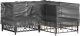 vidaXL vidaXL Pokrowiec na narożne meble ogrodowe, 16 oczek, 215x215x70 cm 9