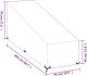 vidaXL vidaXL Pokrowiec na leżak ogrodowy, 12 oczek, 205x75x40/70 cm, PE 8