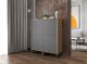 Meble Lindner Komoda Industrialna komoda Loft Grafit MAT 113 cm 2