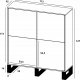 Meble Lindner Komoda Industrialna komoda Loft czarny MAT 113 cm 5