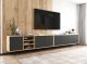 Meble Lindner Wisząca Szafka RTV Loft Komoda RTV Czarny MAT 300 1