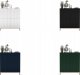 Meble Lindner Komoda RTV Glamour Szafka RTV Glamour Czarna 112cm 12