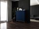 Meble Lindner Komoda RTV Glamour Szafka RTV Granatowy MAT 112 cm 8