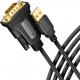 Kabel USB Axagon USB-A - RS-232 1.5 m Czarny (ADS-1PQN) 1