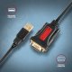 Adapter USB Axagon ADS-1PSN Adapter USB 2.0 > RS-232 Port szeregowy, 1.5m kabel, chip Prolific 2