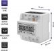 Qoltec Trójfazowy elektroniczny miernik zużycia energii na szynę DIN 230V LCD 4P 2