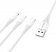 Kabel USB Vayox USB-A - USB-C + micro-B + Lightning 1 m Biały (KX4242) 7