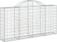 vidaXL Kosze gabionowe, 3 szt, 200x30x100/120 cm, galwanizowane żelazo 3