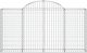 vidaXL Kosze gabionowe, 3 szt, 200x30x100/120 cm, galwanizowane żelazo 4