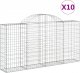 vidaXL Kosze gabionowe, 10 szt, 200x30x100/120cm, galwanizowane żelazo 2