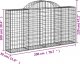 vidaXL Kosze gabionowe, 18 szt, 200x30x100/120cm, galwanizowane żelazo 6