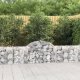 vidaXL Kosze gabionowe, 4 szt, 200x30x60/80 cm, galwanizowane żelazo 1