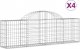 vidaXL Kosze gabionowe, 4 szt, 200x30x60/80 cm, galwanizowane żelazo 2