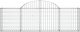 vidaXL Kosze gabionowe, 4 szt, 200x30x60/80 cm, galwanizowane żelazo 4