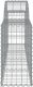 vidaXL Kosze gabionowe, 4 szt, 200x30x60/80 cm, galwanizowane żelazo 5
