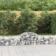 vidaXL Kosze gabionowe, 6 szt, 200x50x40/60 cm, galwanizowane żelazo 1